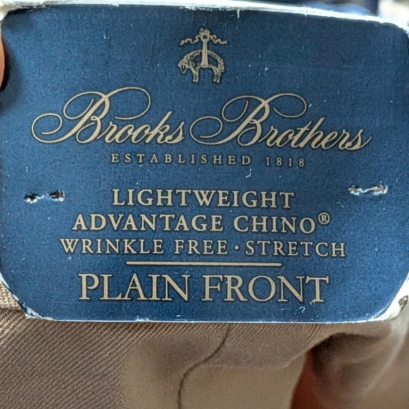 Brooks Brothers Light Brown Flat Front Shorts / Advanced Chino - Picture 4 of 5